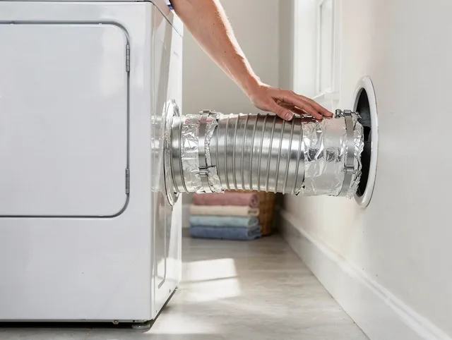 Professional dryer vent hose installation by Rowland Heights Dryer Vent Cleaning in Rowland Heights