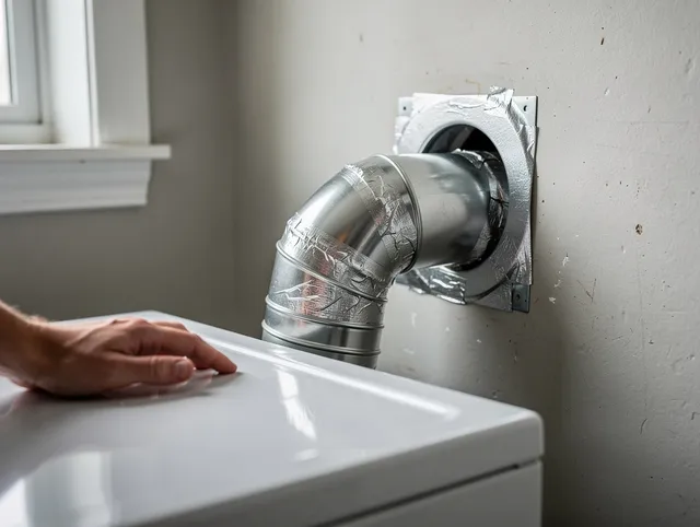 Rowland Heights Dryer Vent Cleaning expert performing professional dryer vent repair and installation in Rowland Heights