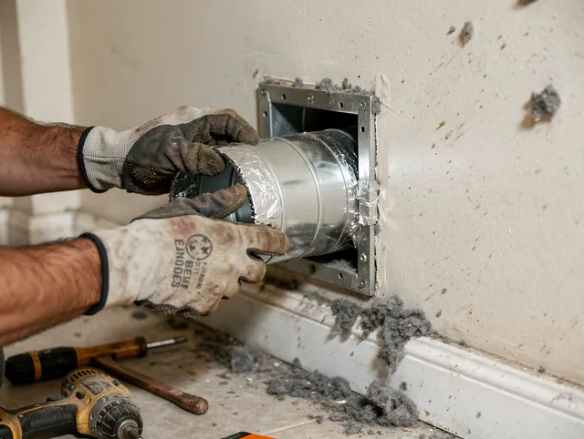 Professional dryer vent repair and installation by Rowland Heights Dryer Vent Cleaning in Rowland Heights