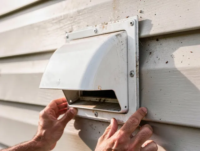 Rowland Heights Dryer Vent Cleaning technician delivering thorough residential dryer vent cleaning service in Rowland Heights